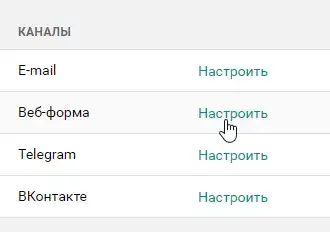 Настройка веб-формы в Пайрус
