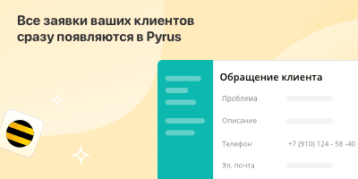 Все заявки ваших клиентов сразу появляются в Pyrus