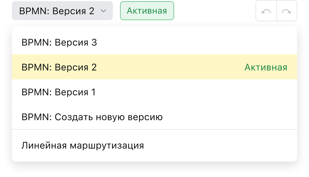 Версионность процесса