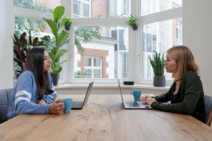 conducting interviews in person