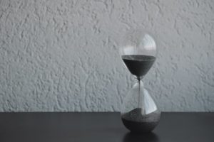 hourglass running out