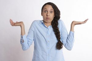 confused person feels ambivalent