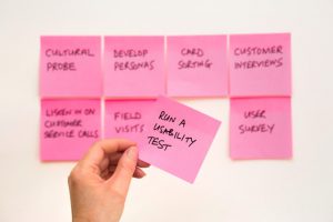 timeline of tasks