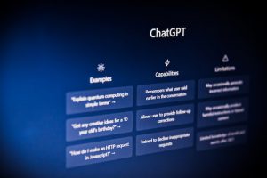 ChatGPT welcome page