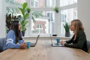 conducting interviews in person