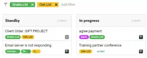 Canban filter in Pyrus