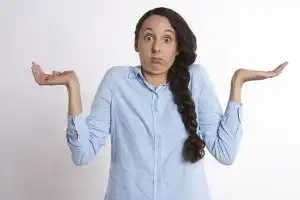confused person feels ambivalent