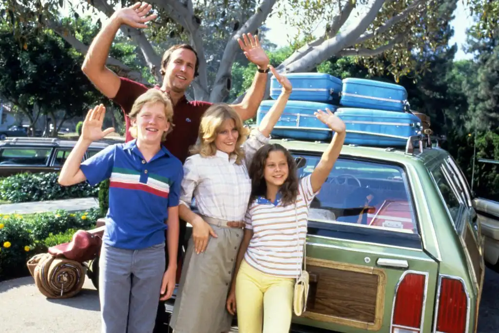 NATIONAL LAMPOON'S VACATION, Anthony Michael Hall, Chevy Chase, Beverly D'Angelo, Dana Barron, 1983