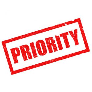 stamp reads "priority"